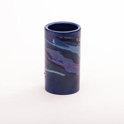Knabstrup Marina vase, blå/lilla/pink