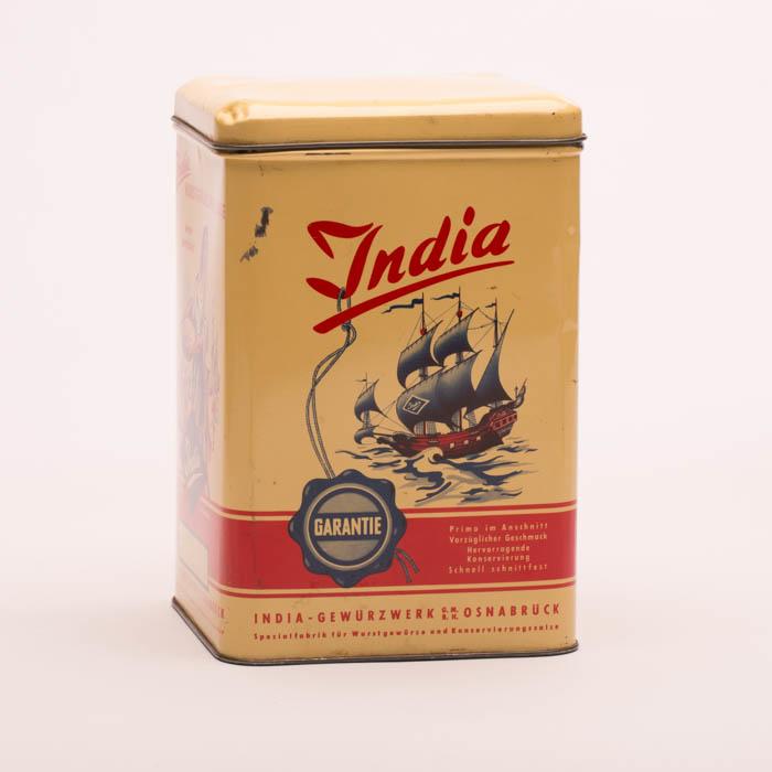 Vintage "India"-dåse, tysk