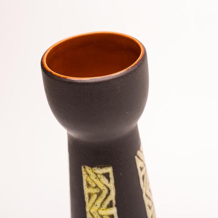 Tysk keramik vase, hyacintglasfacon